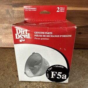 Dirt Devil Vacuum 2 Pack Filter Type F5a + 1 free — ship 3 filters total